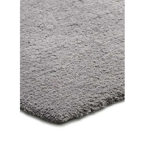 Tapis Shaggy Uni Shanghai Liso Gris 80x150 Cm