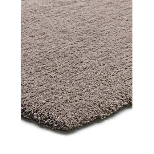 Tapis Shaggy Uni Shanghai Liso Marron 60x110 Cm