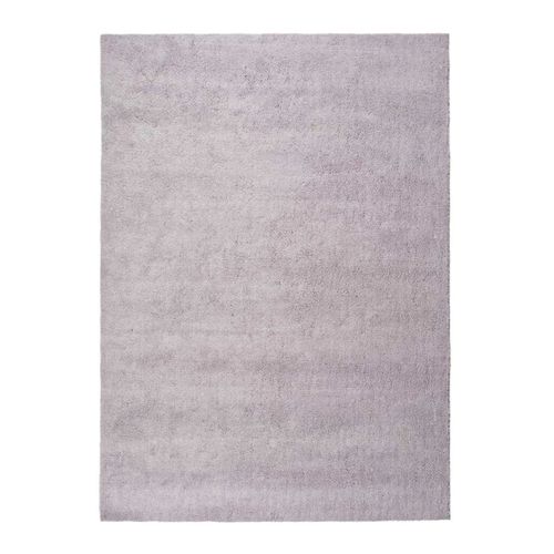 Tapis Shaggy Uni Shanghai Liso Argent 140x200 Cm
