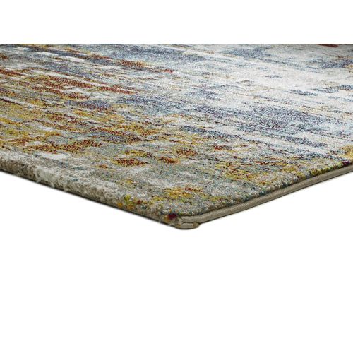 Tapis Abstrait Naia 22408 Gris/bleu/rouille 140x200 Cm