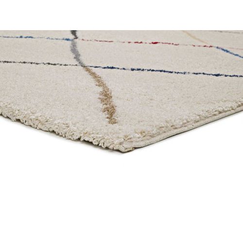 Tapis Shaggy Ethnique Kasbah 8600 Beige/multicolore 160x230 Cm
