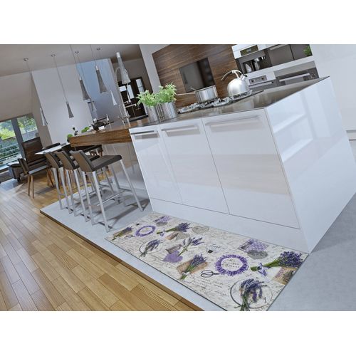 Tapis De Cuisine Lavande Sprinty Provence Violet/gris 52x100 Cm