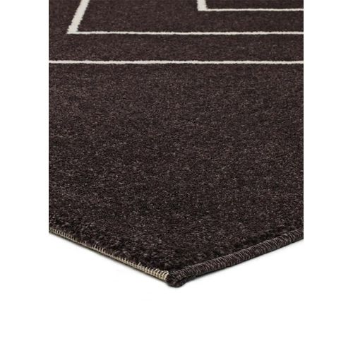 Tapis Géométrique Breda 12180 Noir 57x110 Cm