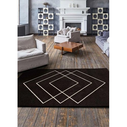 Tapis Géométrique Breda 12180 Noir 160x230 Cm