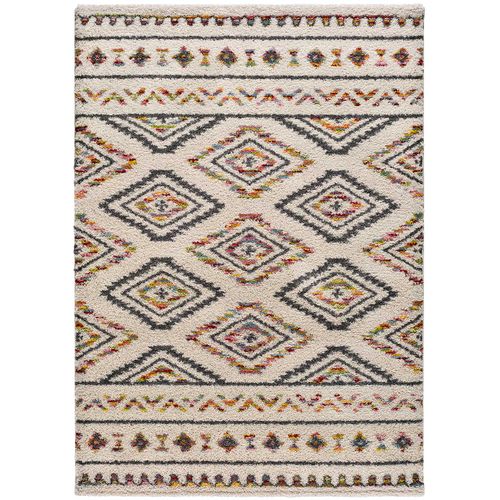 Tapis Shaggy Ethnique Kasbah 8627 Beige/multicolore 133x190 Cm