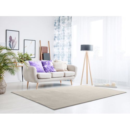 Tapis Lavable Uni Loft Liso Blanc 80x150 Cm