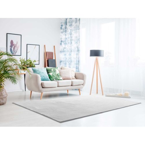 Tapis Lavable Uni Loft Liso Gris 60x120 Cm