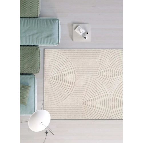 Tapis Scandinave à Relief Lina 59602 Blanc 120x170 Cm