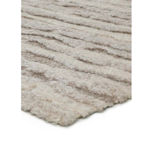 Tapis Abstrait à Relief Yen 59617 Beige 160x230 Cm
