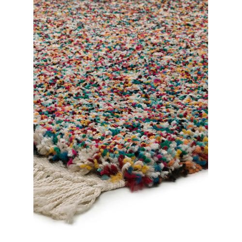 Tapis Shaggy Moderne Yebel 3 Multicolore 80x150 Cm