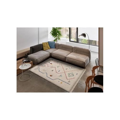 Tapis Berbère Yebel 817 Crème/multicolore 135x190 Cm
