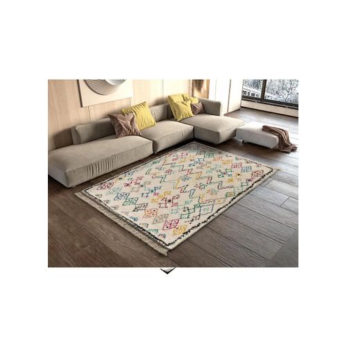 Tapis Berbère Yebel 6221 Crème/multicolore 135x190 Cm