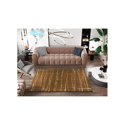 Tapis Abstrait Venus 68123 Cuivre 80x150 Cm