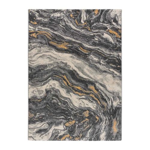 Tapis Effet Marbre Marmol Onda 12309 Gris 160x230 Cm