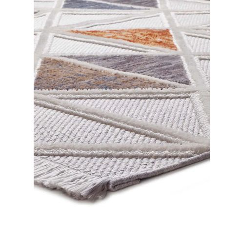 Tapis Géométrique Broadway 4840 Gris/multicolore 136x200 Cm