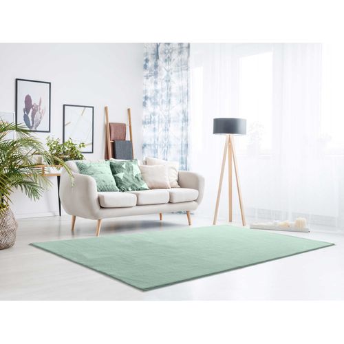 Tapis Lavable Uni Loft Liso Vert 80x150 Cm
