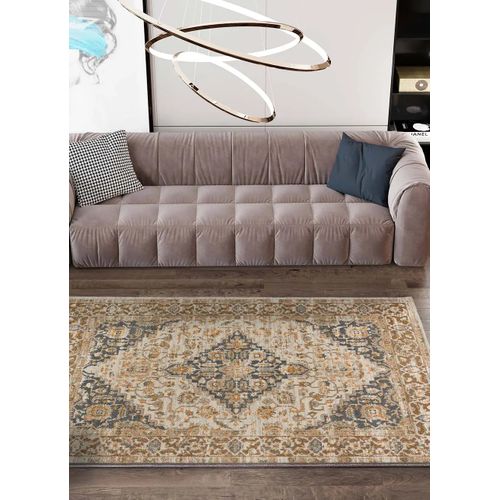 Tapis Vintage Delta 12692 Beige/gris 80x150 Cm