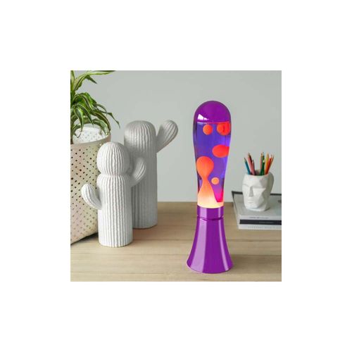 Lampe à Poser En Aluminium Et Verre Magma Violet
