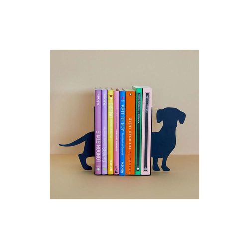 Serre-livres En Métal Noir Animaux Teckel