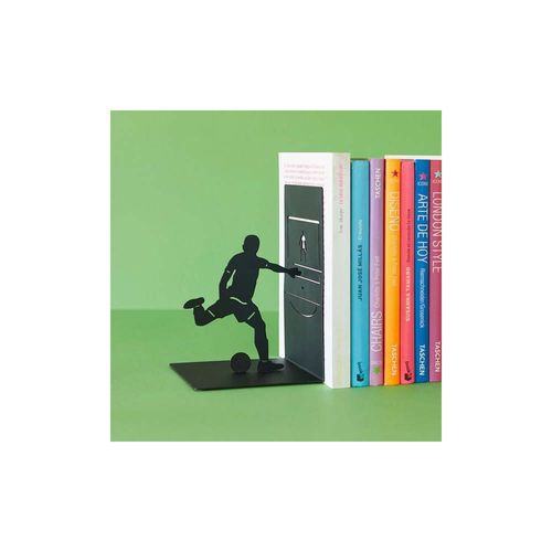 Serre-livres En Métal Noir Sport Footballer