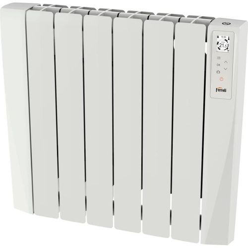 Radiateur Électrique - Fluide Caloporteur - 1000 W - Néo Connecté - Horizontal - Blanc