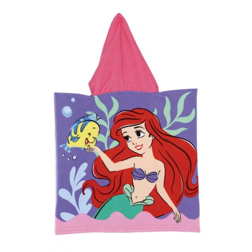 Poncho Microfibre - La Petite Sirène Ariel - 50x50 Cm