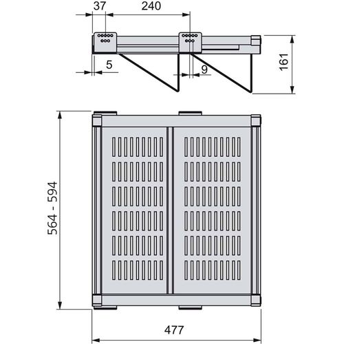 Range-chaussures Extractible Moka