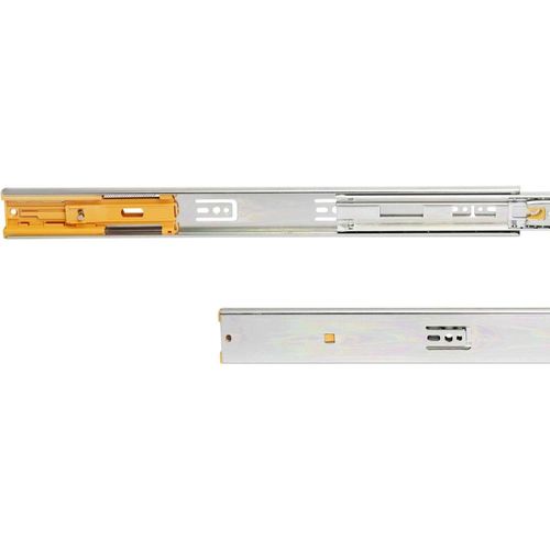 Paire De Coulisses à Billes Pour Tiroirs à Sortie Totale Avec Fermeture Amortie 500 Mm