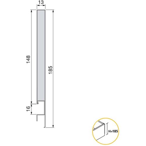 Kit Tiroir Blanc Meuble Cuisine Et Salle De Bain Concept Pour Tiroir De 50 X 18.5 Cm