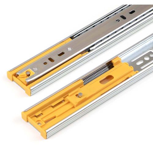 Paire De Coulisses à Billes Pour Tiroirs à Sortie Totale Avec Fermeture Amortie 550 Mm