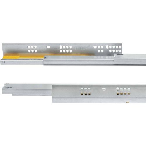 Coulisses Invisibles Pour Tiroirs à Sortie Totale Avec Fermeture Amortie Silver