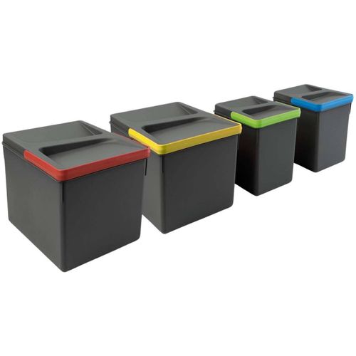 Bacs De Tri Pour Tiroir De Cuisine Recycle 2 Bacs De 12 Litres Et 2 Bacs De 6 Litres