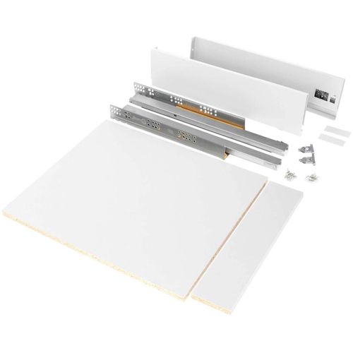 Kit Tiroir Blanc Pour Cuisine Et Salle De Bain Vertex Pour Module De 45 Cm - Hauteur De 9.3 Cm