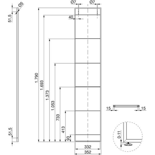 Structure Pour Étagère Lader Pour Créer Une Bibliothèque à 6 Étagères