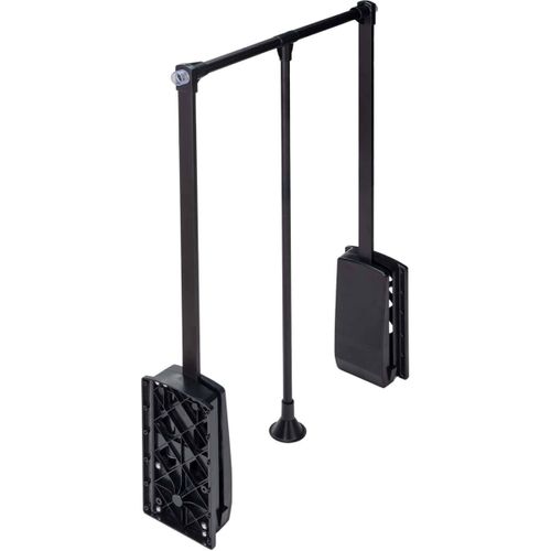 Penderie Rabattable Noire Pour Armoire Hang Largeur Réglable De 60 à 83 Cm