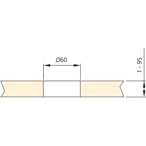 Multiconnecteur Élévateur Vertikal 60 Mm Blanc