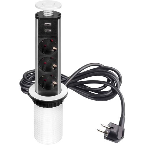 Multiconnecteur Élévateur Vertikal 60 Mm Blanc