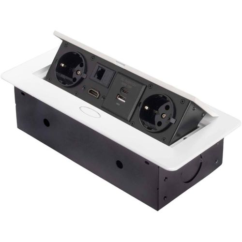 Multiconnecteur Pour Bureau Atom 26 Blanc