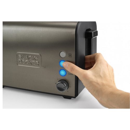 Grille-pains 2 Fentes 900w Gris - Bxto900e