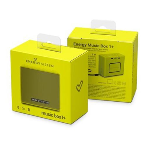 Enceinte Bluetooth Energy Music Box 1+ 5 W Mono Jaune