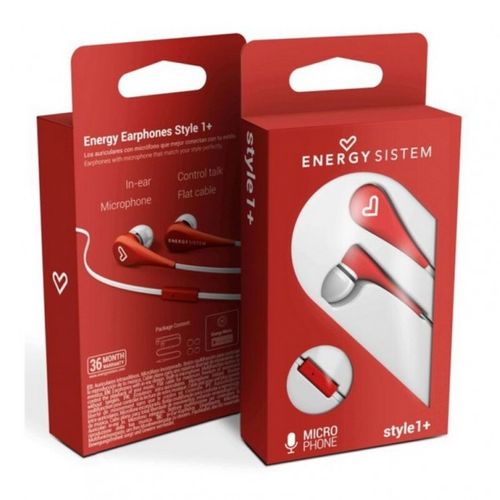 Ecouteur Filaire Style 1+ Rouge