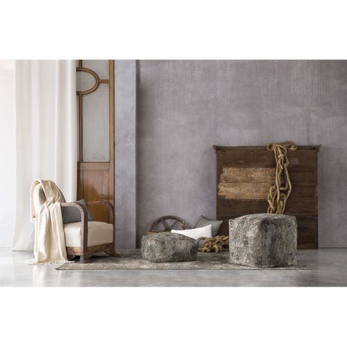 Pouf Marrons Abstrait Moderne Groot Marron 50x50x50