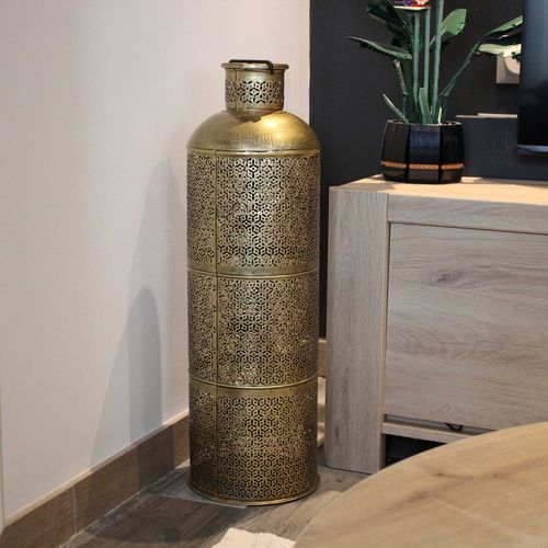 Bougeoir En Métal Ethnique