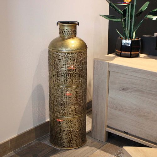 Bougeoir En Métal Ethnique