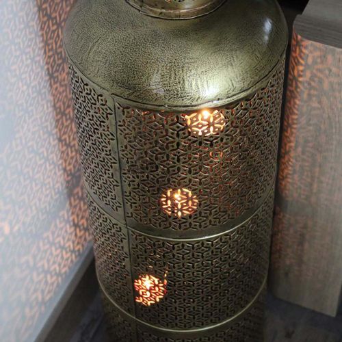 Bougeoir En Métal Ethnique