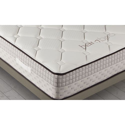 Matelas Mousse 90x200 BAMBOU Epaisseur 24 Cm Mi-ferme