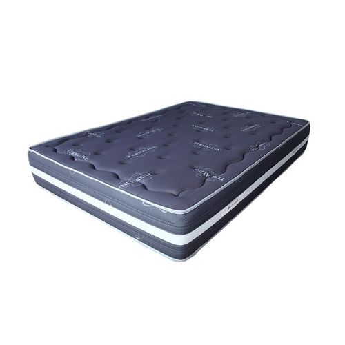 Matelas En Mousse 140x190 Turmalina Grey Epaisseur 25cm +/-2 Fermeté Mi-ferme
