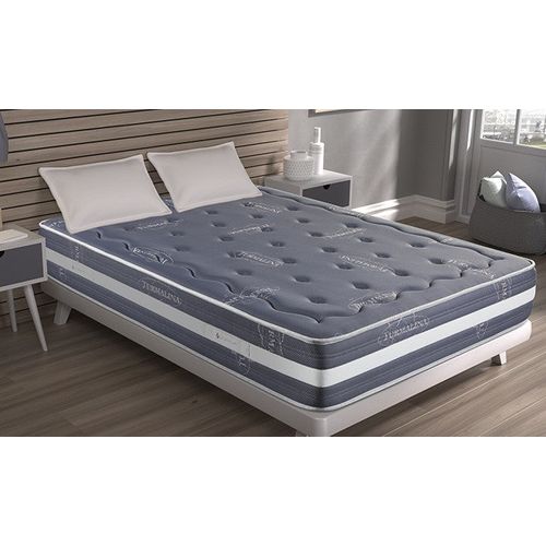 Matelas En Mousse 160x200 Turmalina Grey  Epaisseur 25cm +/-2 Fermeté Mi-ferme