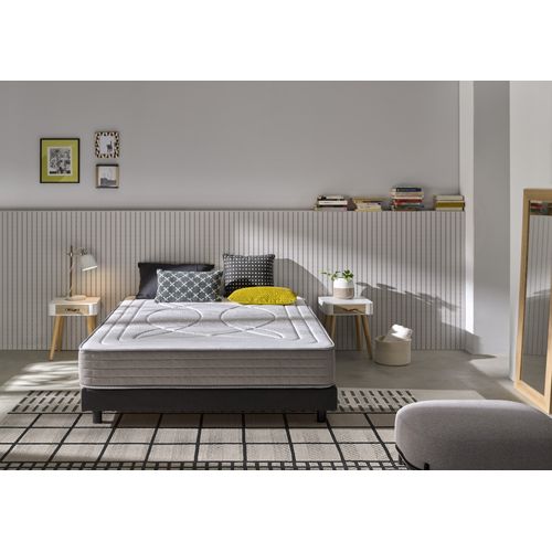 Matelas Mousse 80x190 Double Face LUXURY OLYMPUS Epaisseur 23 Cm  Mi-ferme