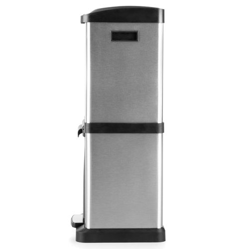 Poubelle De Recyclage Écologique 32 L Avec 3 Compartiments, Grande Capacité, Verre Et Plastique